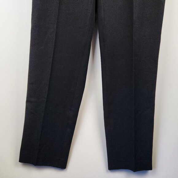 Talbots Black Classic Slim Trouser Pants Side Zip sz 8 Career Office - Picture 5 of 9